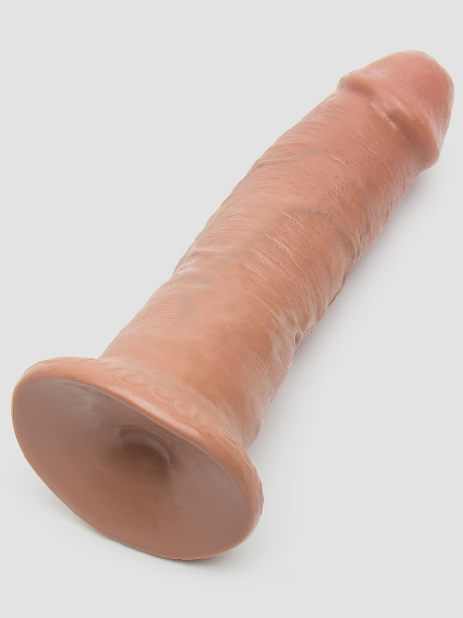 King Cock Ultra Realistic Tan Girthy Suction Cup Dildo 8.5 Inch